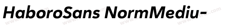 HaboroSans NormMediu字体转换
